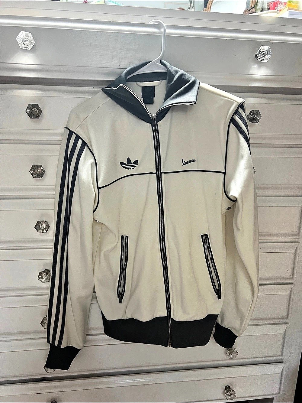 adidas Originals x Vespa TT Track Top Track Jacket White & Black Small